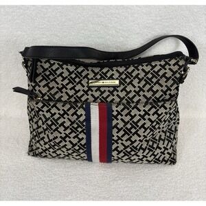 Tommy Hilfiger‎ Mira Signature Logo Print Women's Shoulder Bag